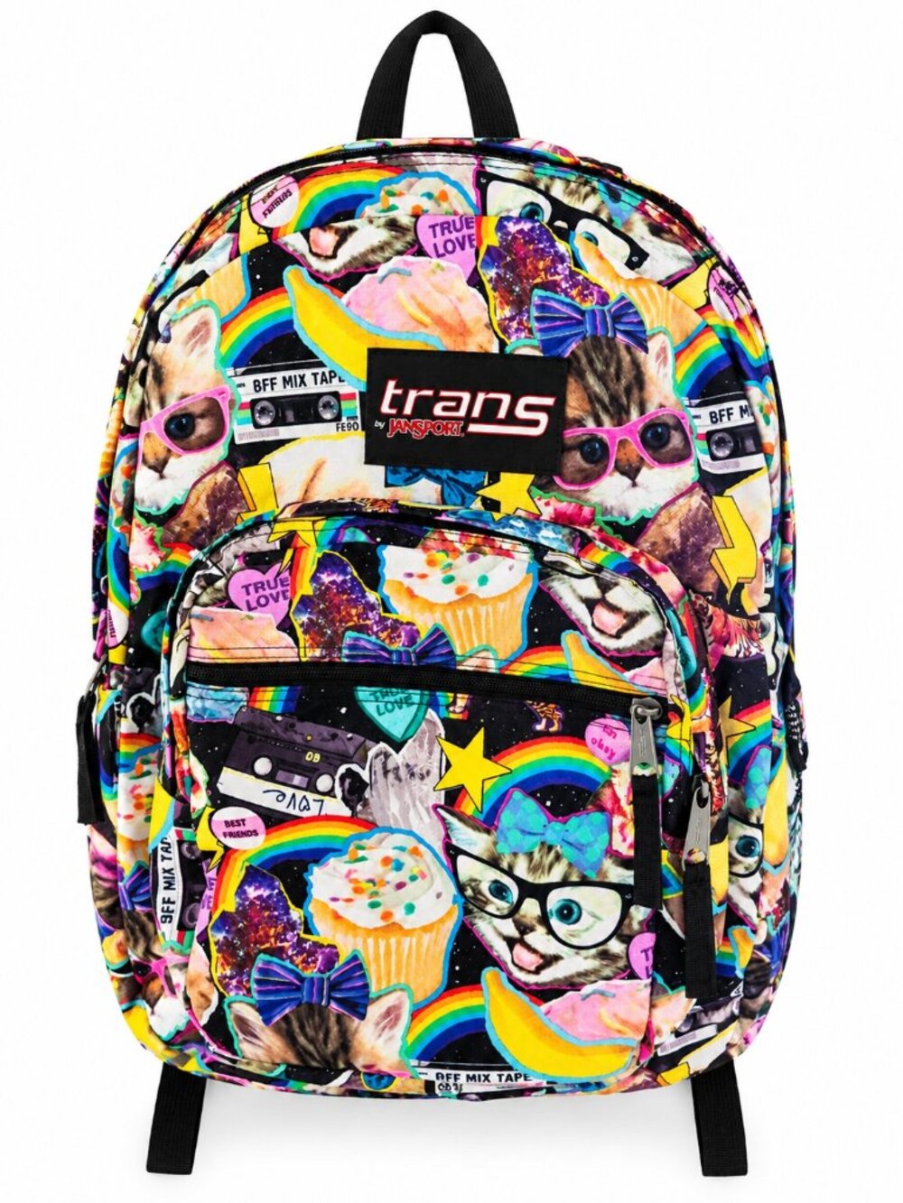 JanSport Trans Hairball Backpack 2014 Cat Dog Rainbow SuperBreak Rare!